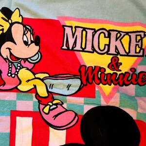 Vintage 90’s Mickey and Minnie Mouse Beach Towel, A Franco Towel image 3