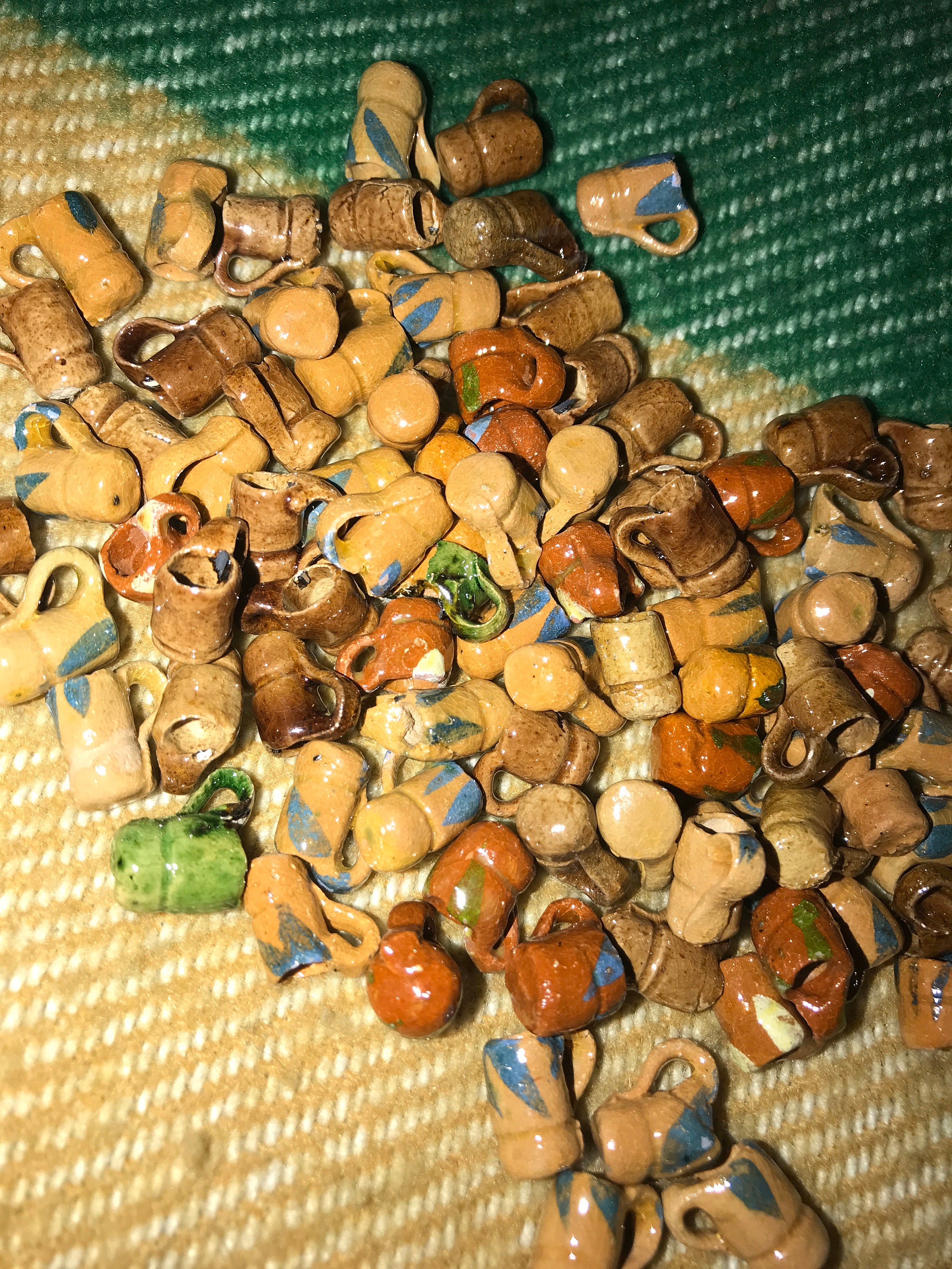 Vintage Doll House. Miniature Mexican Pottery. Traditional Mexican