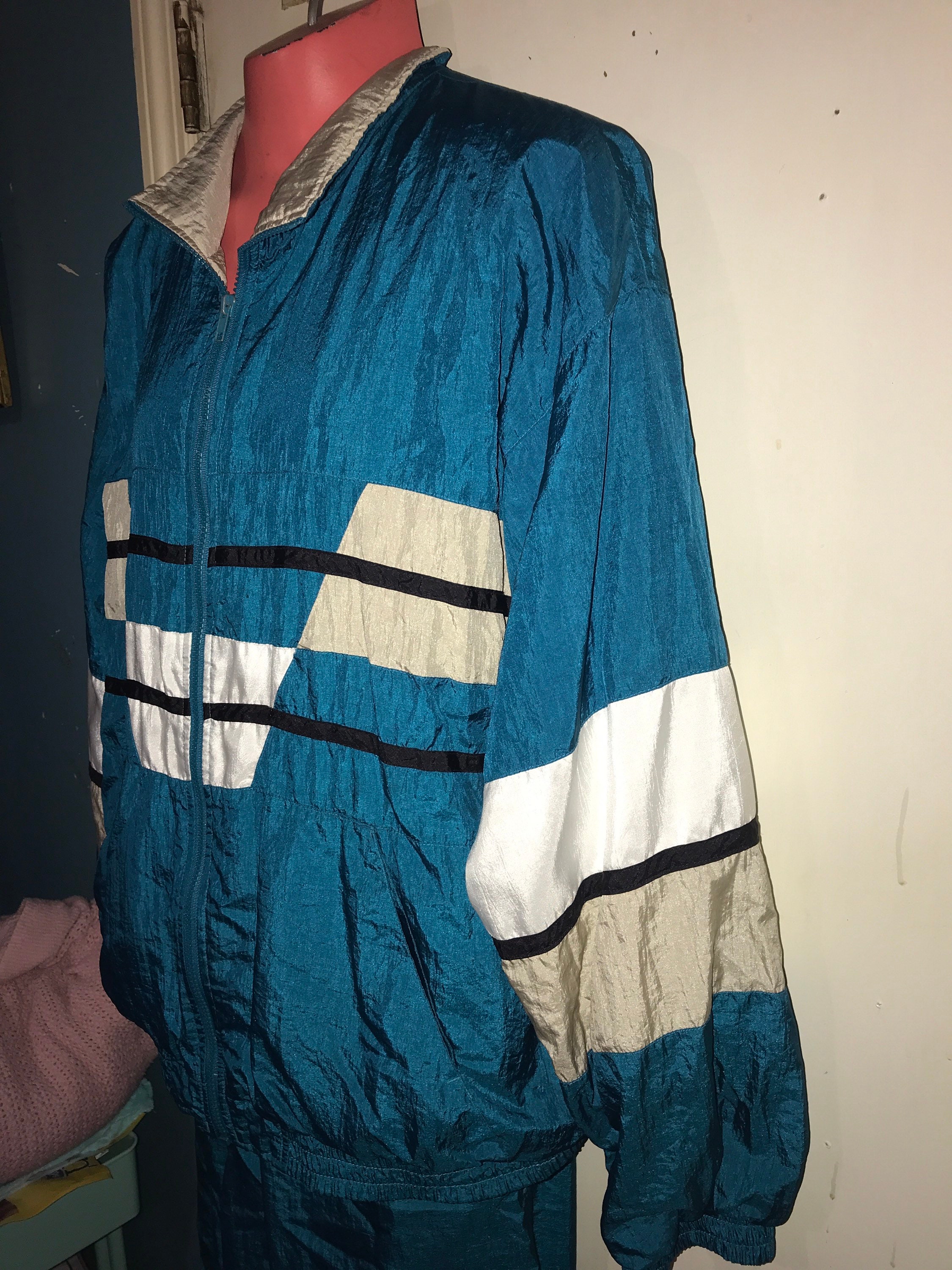 Vintage Windbreaker Track Suit. Men’s Windbreaker. 80's Tracksuit
