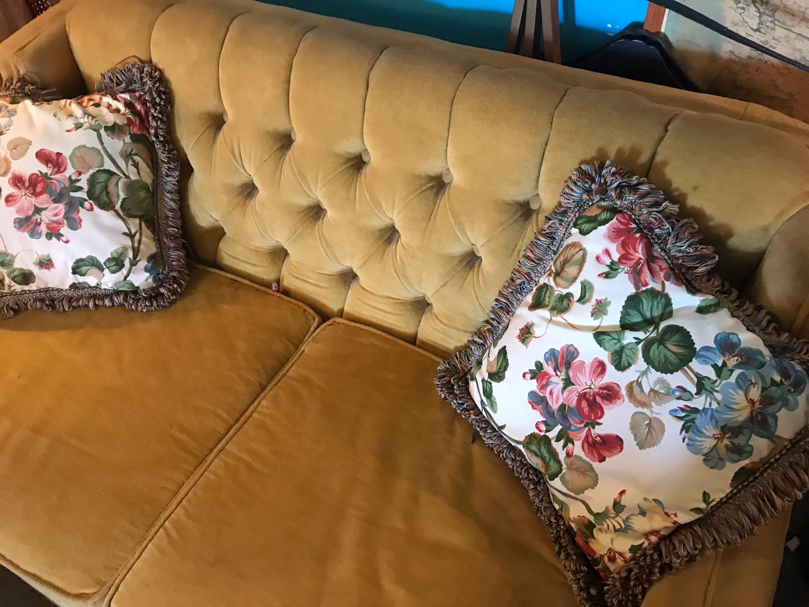 Vintage Pillows. Vintage Floral Pillow Set. Small Couch Pillows. Floral