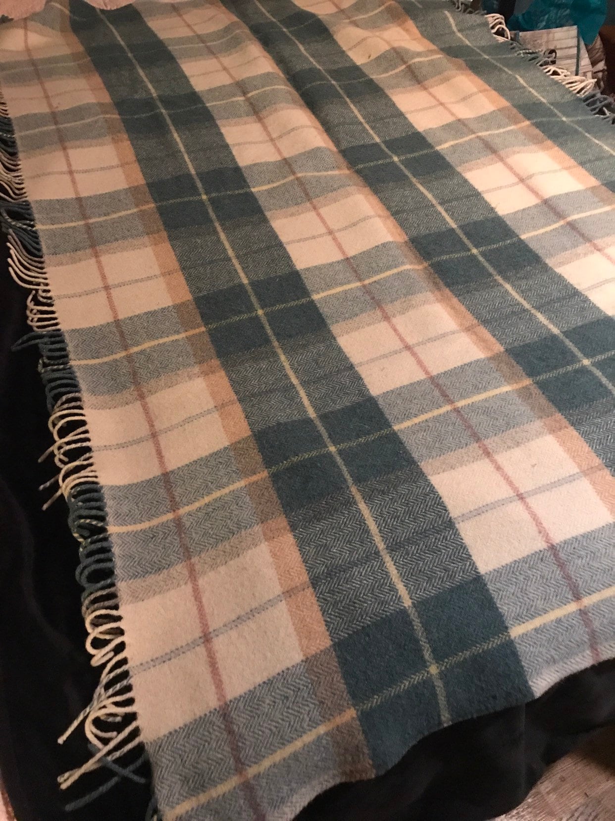 Vintage Avoca Wool Throw. Avoca Handweavers Wool Lap Blanket. Wool