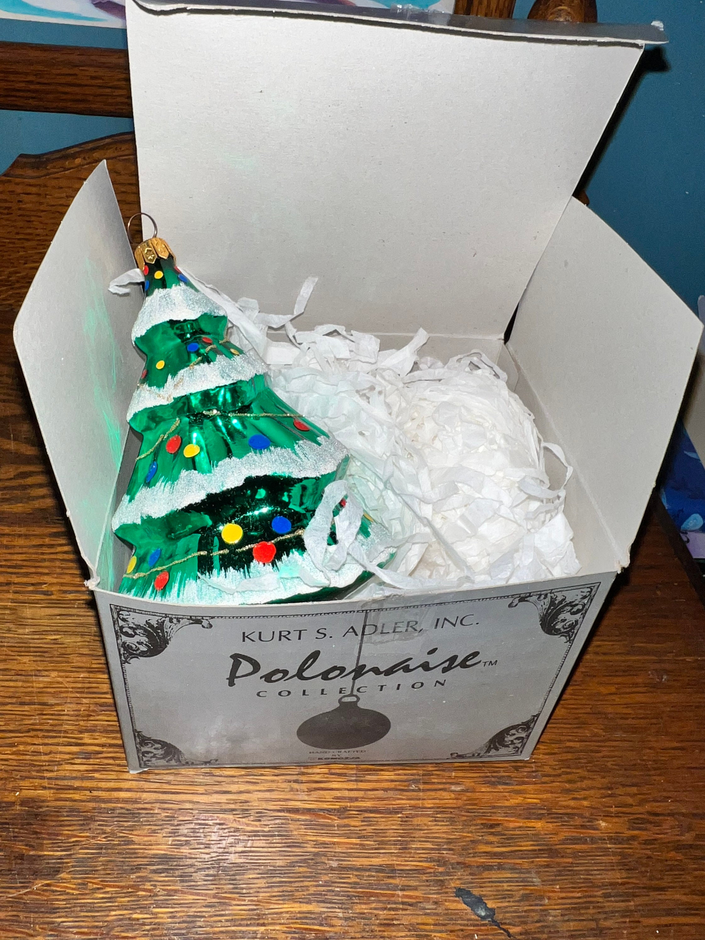 Vintage Kurt Adler Polonaise Glass Ornament. Kurt Adler Polonaise