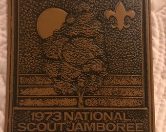 Vintage 1973 National Boy Scout Jamboree Leather Patch
