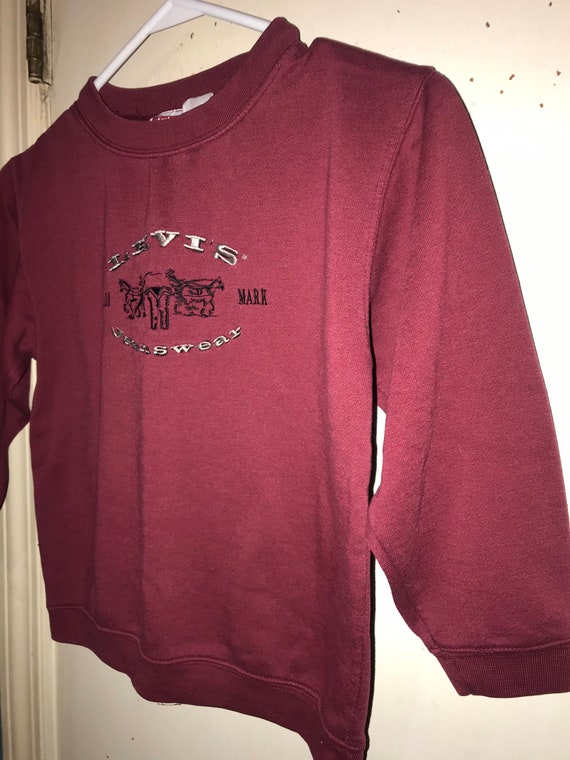 Vintage 90's Kids Levi Jeans Sweatshirt. Kids Mar… - image 5