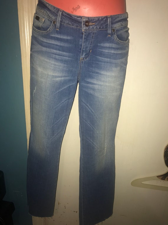 Vintage Guess Jeans. Low Rise Guess Jeans. Distres