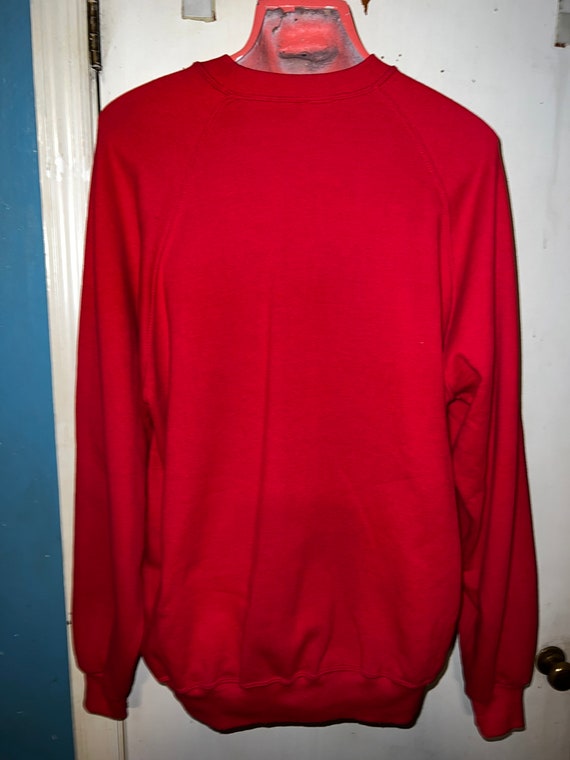 Vintage 90’s Red Jerzees Sweatshirt. NWOT Red Swe… - image 4