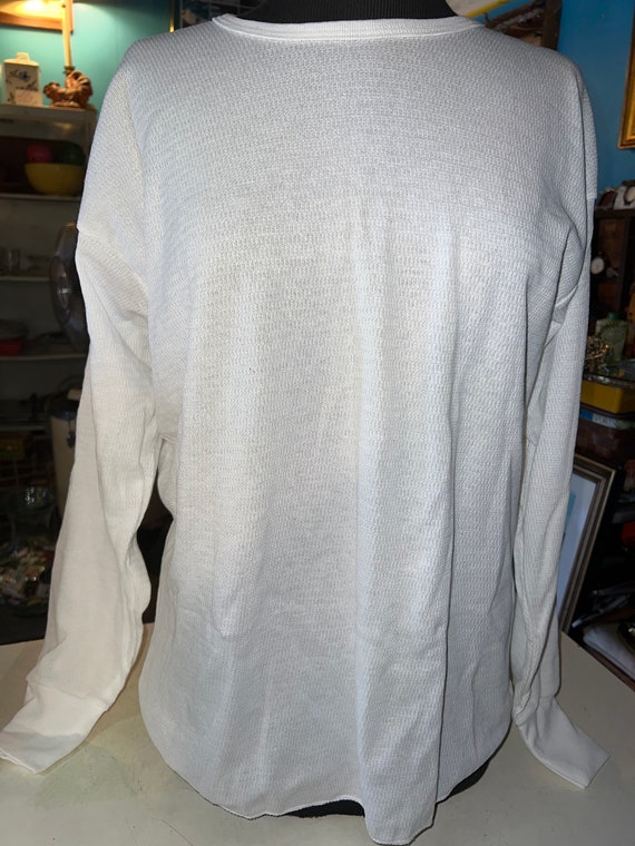 Vintage Women’s Long John Shirt. White Plus Size … - image 1