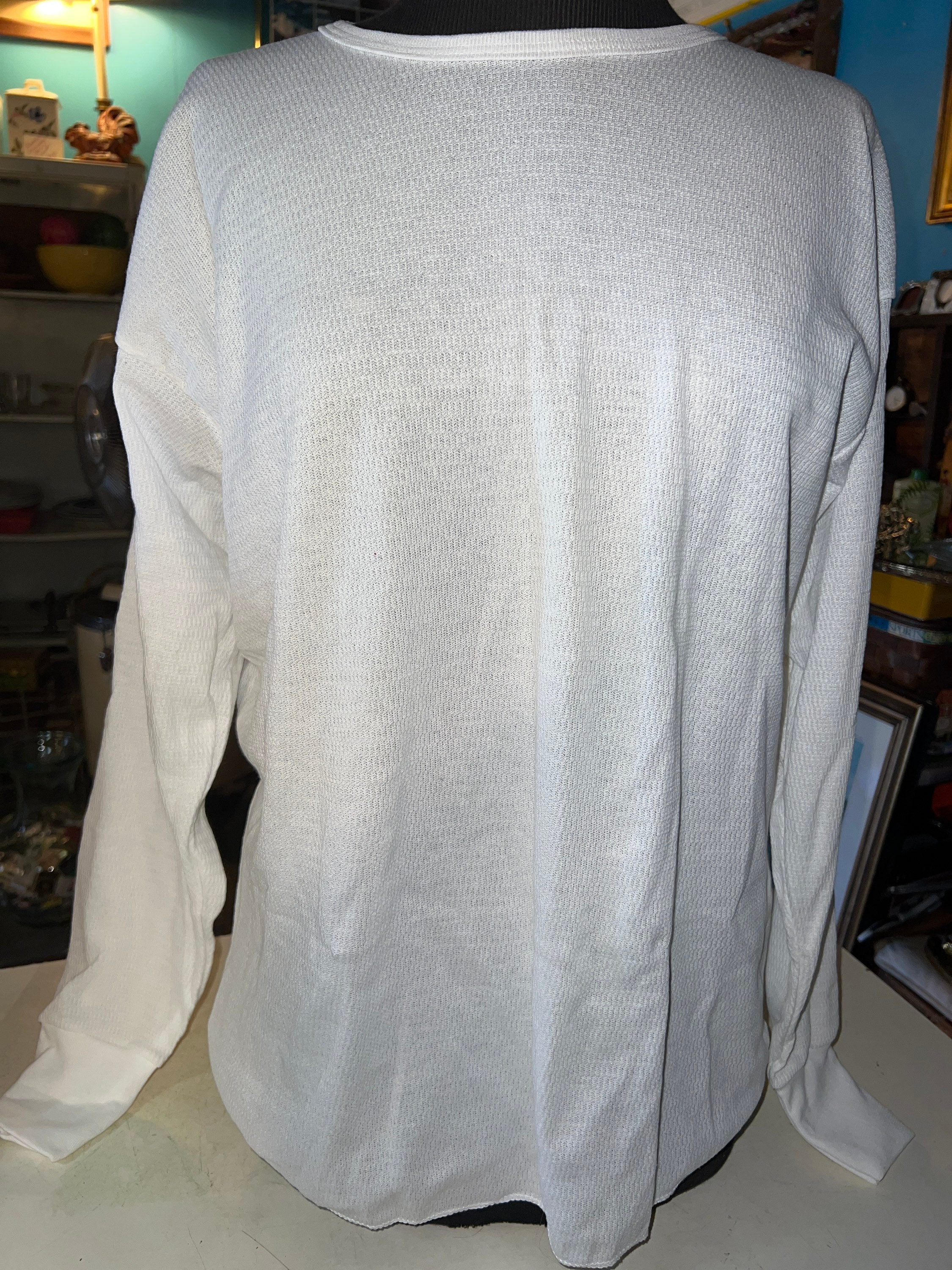 Vintage Women’s Long John Shirt. White Plus Size Long John Top. 1990s ...
