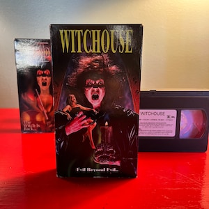 Vintage Witchhouse Movie Set on VHS, Scary Movie, Full Moon