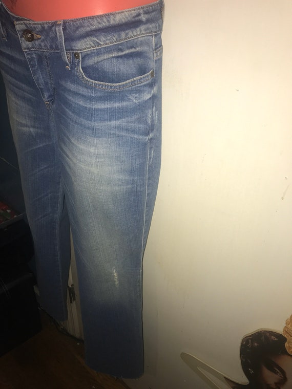 Vintage Guess Jeans. Low Rise Guess Jeans. Distre… - image 4