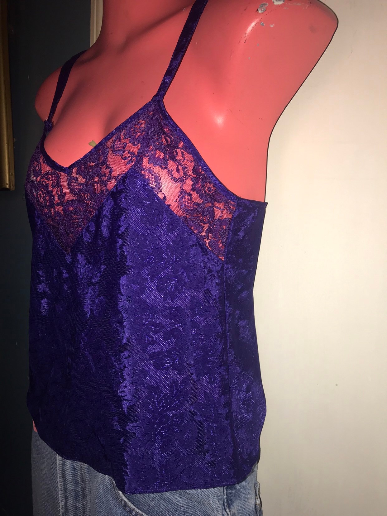 Vintage Victorias Secret Camisole. Deep Purple Victorias Secret Cami ...