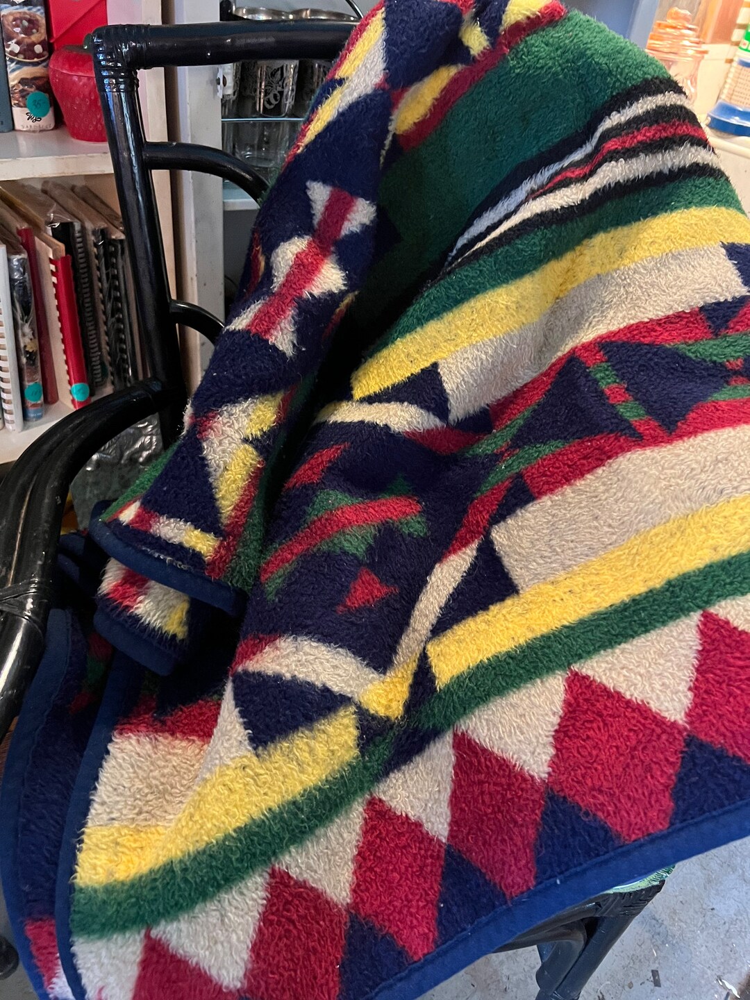 Vintage Southwestern Fleece Blanket. Awesome Blanket. Plush Southwest