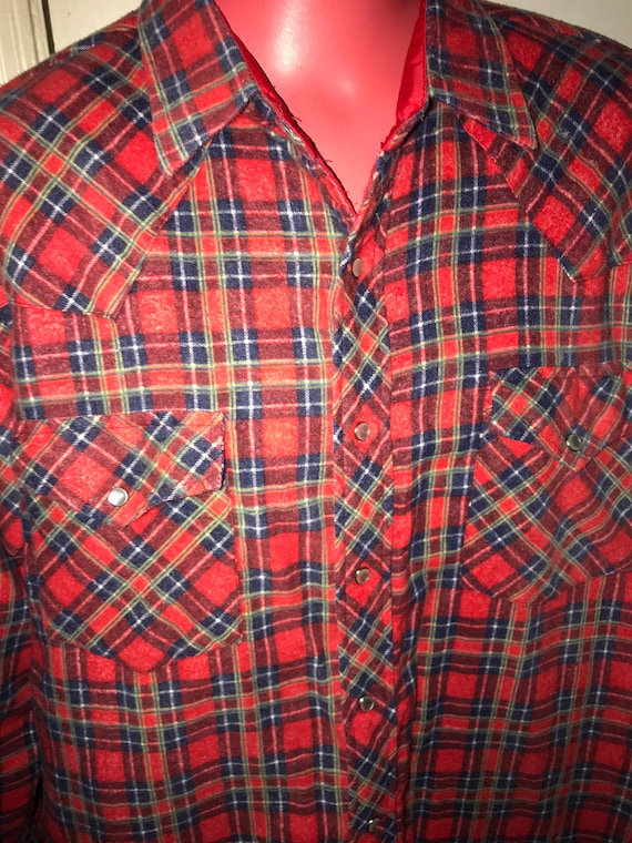 Vintage Coleman Flannel Shirt/Jacket. Mens Flanne… - image 2