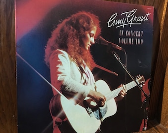 Vintage Amy Grant Album. Vintage Record. Amy Grant In Concert Volume II Album. 1981 Concert Album by Amy Grant.