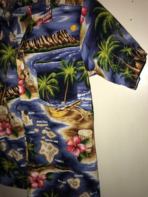 Vintage Kid’s Hawaiian Shirt. RJC Hawaiian Shirt.… - image 5