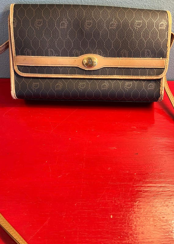 Vintage 1980's Christian Dior Honeycomb Charcoal Beige Purse - Etsy