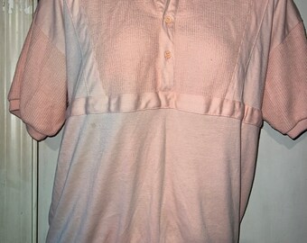 Vintage 80's Pale Pink Shirt, Size Large
