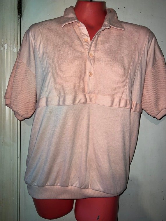 Vintage 80's Pale Pink Shirt. Pink Shirt. Vintage 