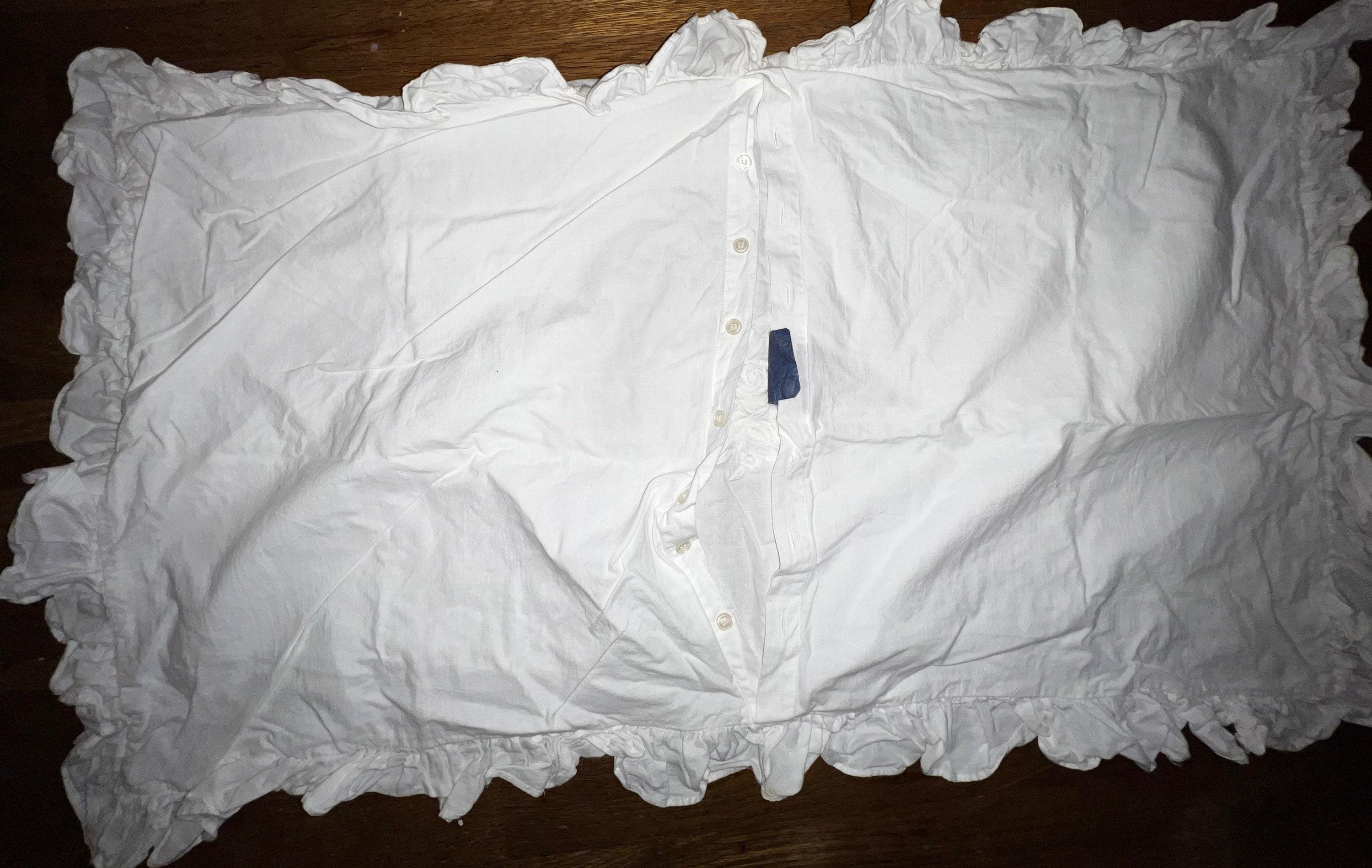 Vintage 1990’s Ralph Lauren White King Size Pillow Sham. Beautiful