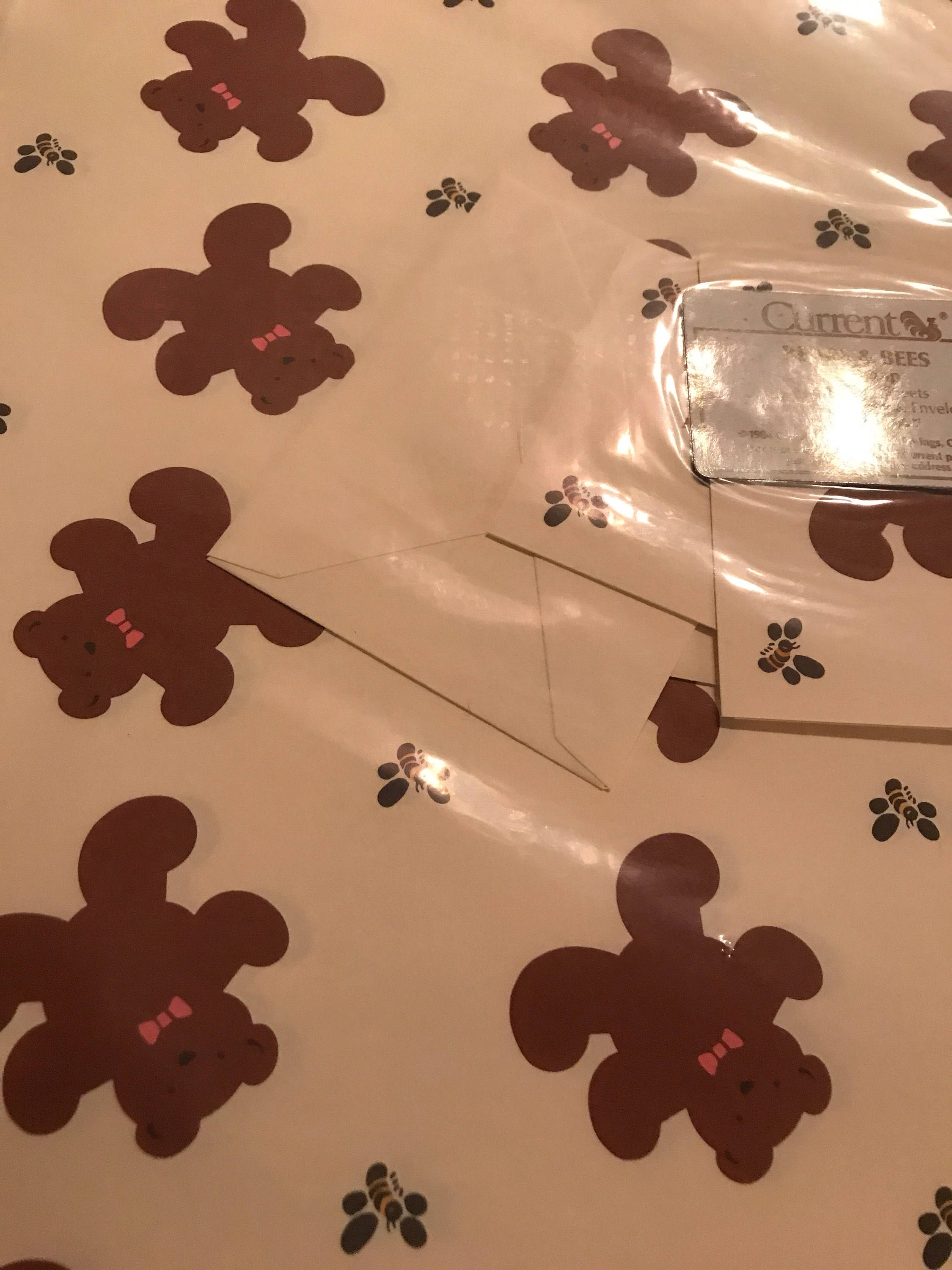 Vintage current wrapping paper wrapping paper wrapping paper bears