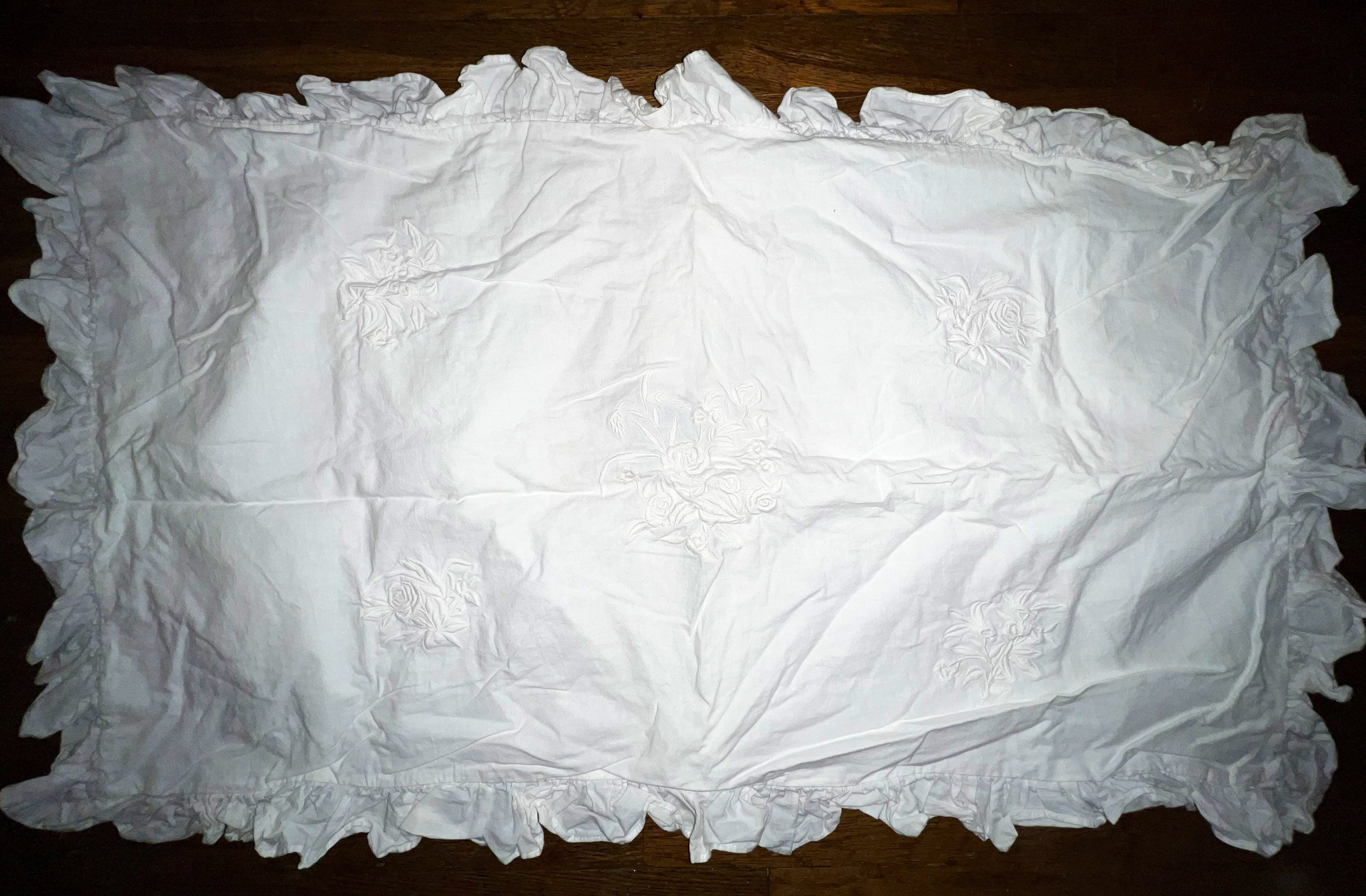 Vintage 1990’s Ralph Lauren White King Size Pillow Sham. Beautiful