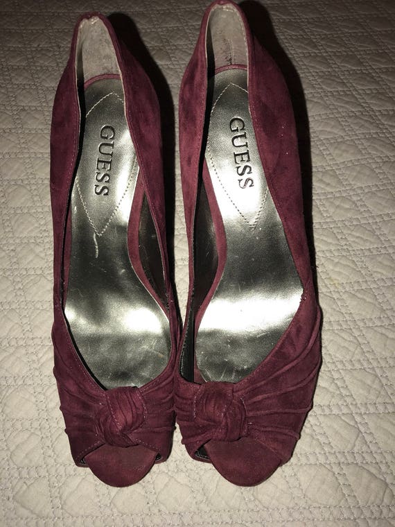 Vintage Guess High Heels. Guess High Heels. Maroo… - image 2