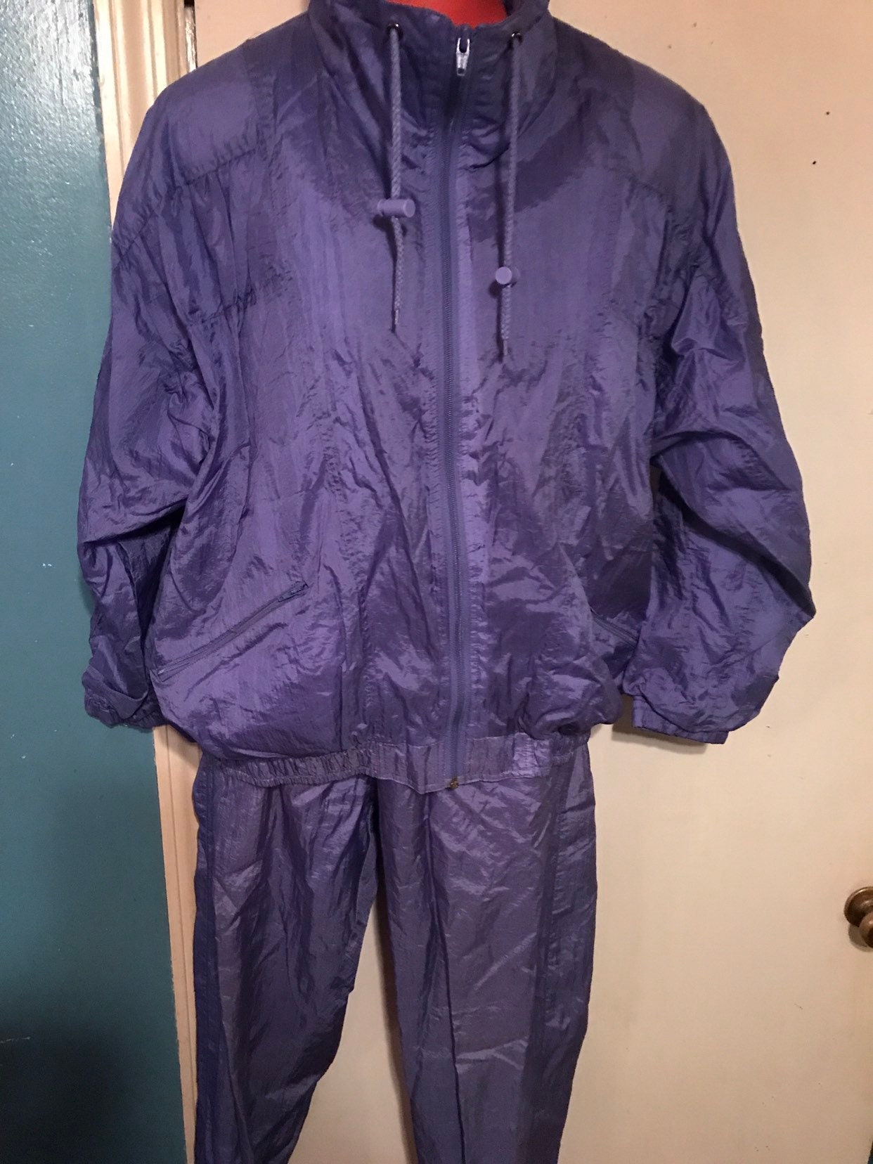 light purple tracksuit
