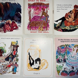 Vintage Playboy Greeting Cards. Get Well, Im Sorry, Birthday Cards.