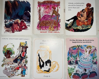 Vintage Playboy Greeting Cards. Get Well, Im Sorry, Birthday Cards.