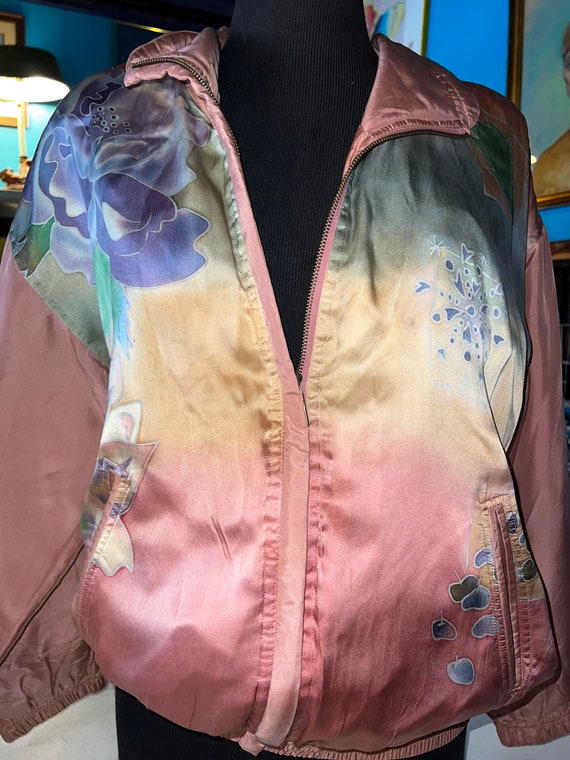 Beautiful Vintage Silk Jacket. Silk Jacket. 80's … - image 2