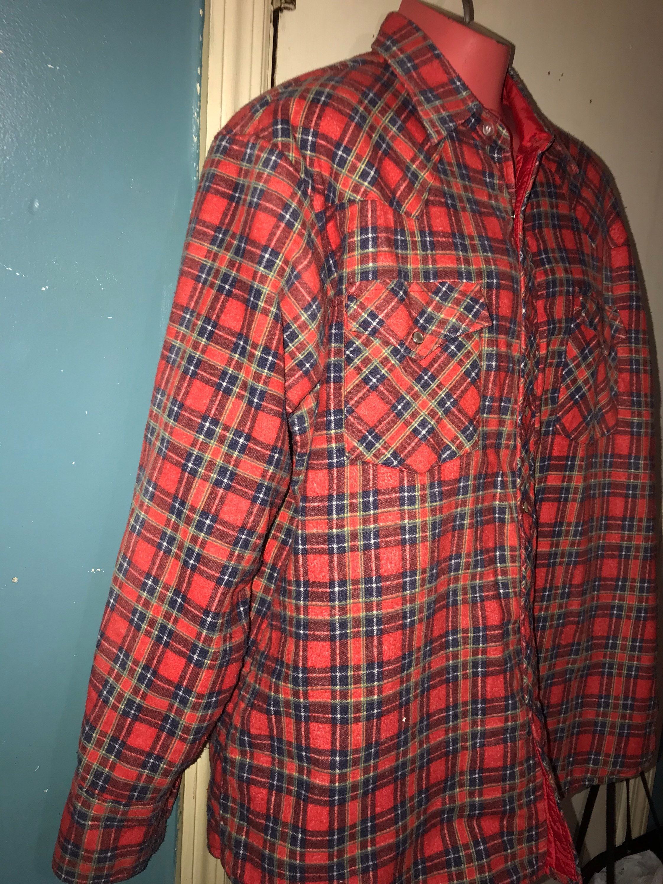 Vintage Coleman Flannel Shirt/Jacket. Mens Flannel Shirt. Flannel Shirt ...