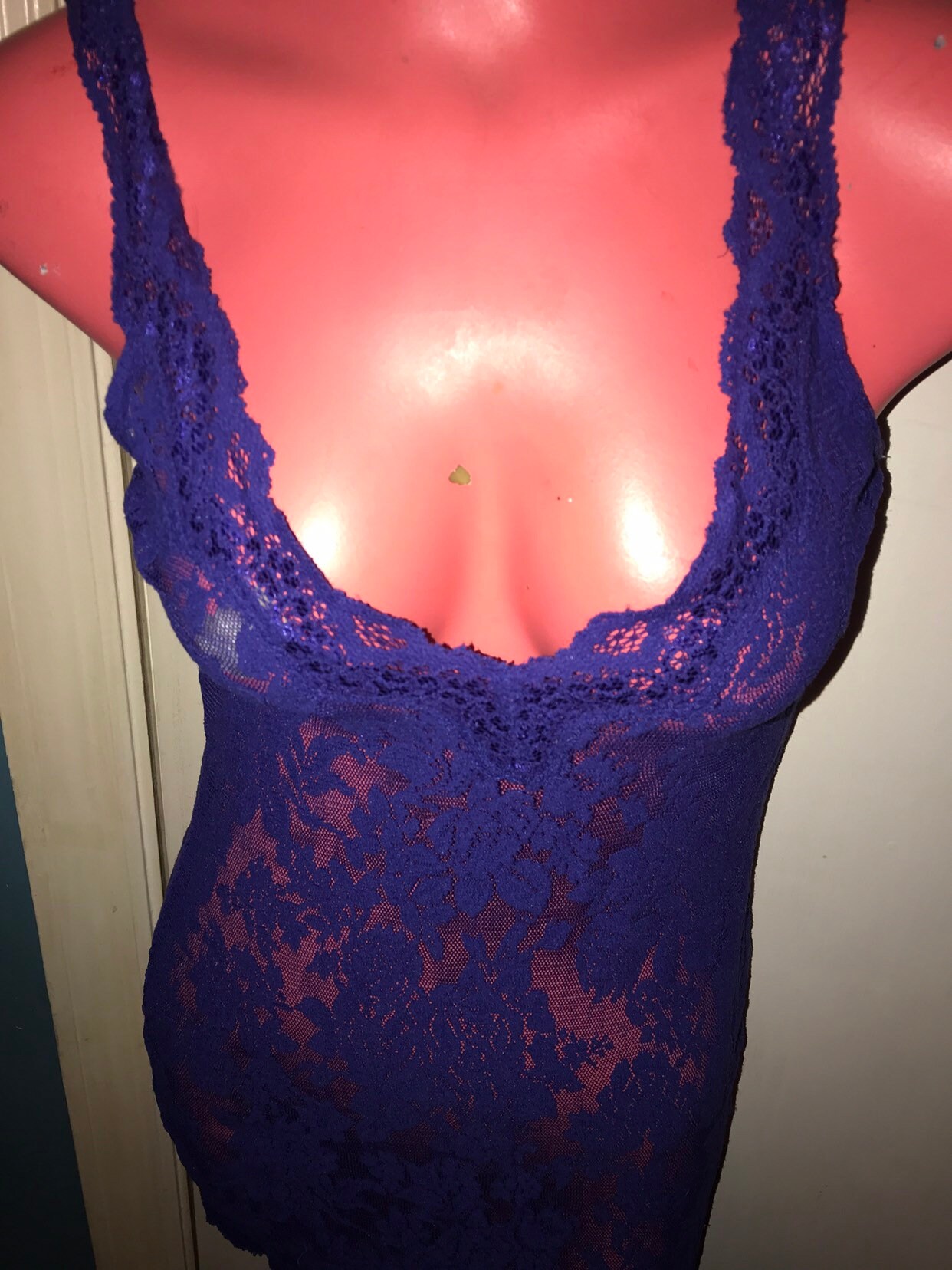 Vintage Victorias Secret Lingerie. Victorias Secret Purple Lace Dress Slip Nightie. Purple Lace Lingerie. Ladies Lingerie. Size Small Vintage Victorias Secret Lingerie. Victorias Secret Purple Lace Dress Slip Nightie. Purple Lace Lingerie. Ladies Lingerie. Size Small