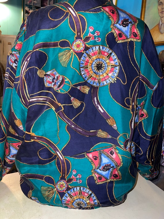 Beautiful Vintage Silk Jacket. Silk Jacket. 80's … - image 3