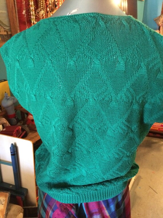 Vintage Green Sweater. Green Sweater. Spring Swea… - image 4