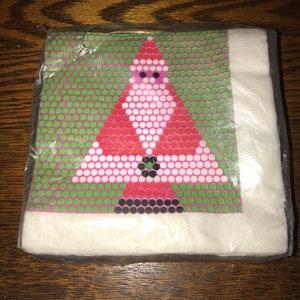 Vintage 1960’s Paper Christmas Santa Claus Napkins