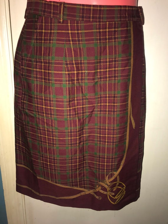 Vintage Ralph Lauren Wool Wrap Skirt. Equestrian … - image 1