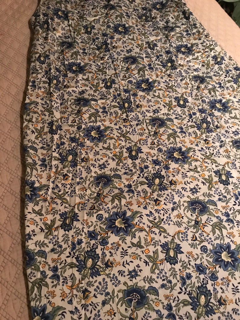 Talbots Daisy Dress Sleeveless Summer Dress Flower Pattern Dress Vintage Talbots Dress Talbots Size 16 Blue Flower Talbots Summer Dress