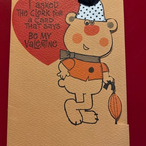 Vintage 1960’s Happy Valentine’s Day Card