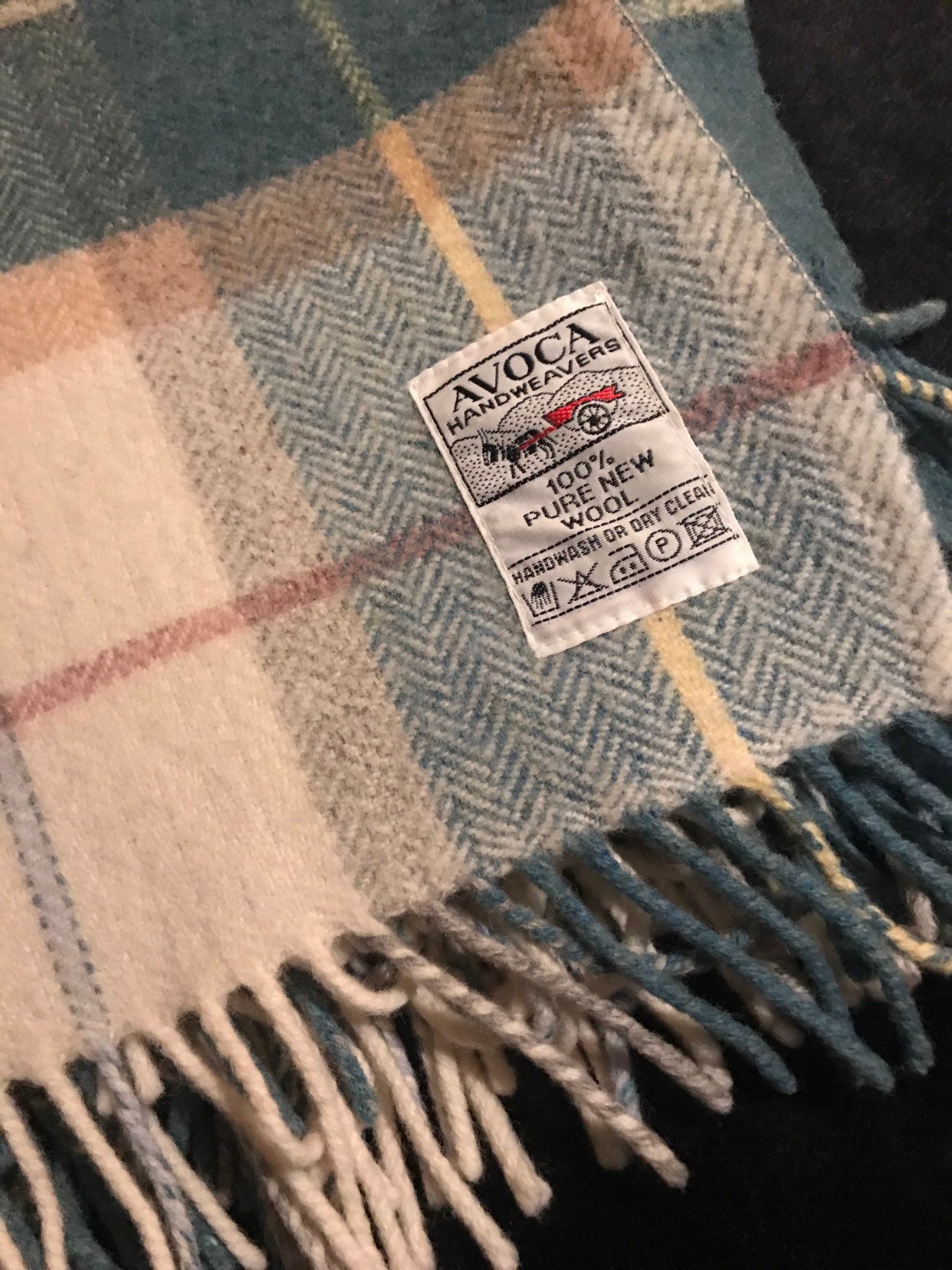 Vintage Avoca Wool Throw. Avoca Handweavers Wool Lap Blanket. Wool ...