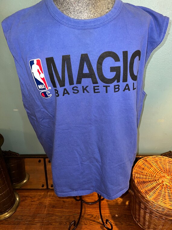 SHORTS BASKET ORLANDO MAGIC 90s CHAMPION USA BASKETBALL VINTAGE WHITE SIZE  XL