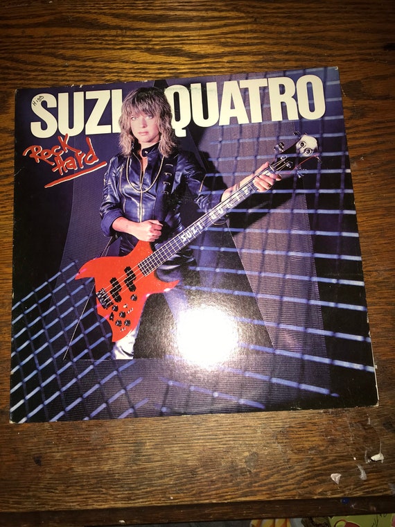 Vintage Suzi Quatro Album. Vintage Record. Rock Hard by Suzi Quatro Album. 1980 Rock Hard Album by Suzi Quatro