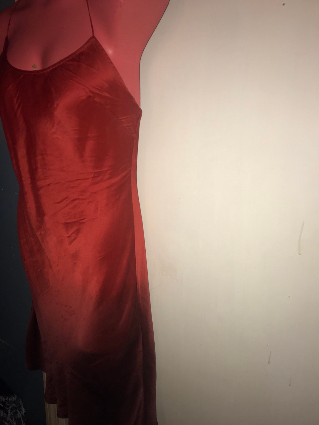 Vintage Gorgeous Silk Nightgown. Victorias Secret Red Silk Nightgown ...