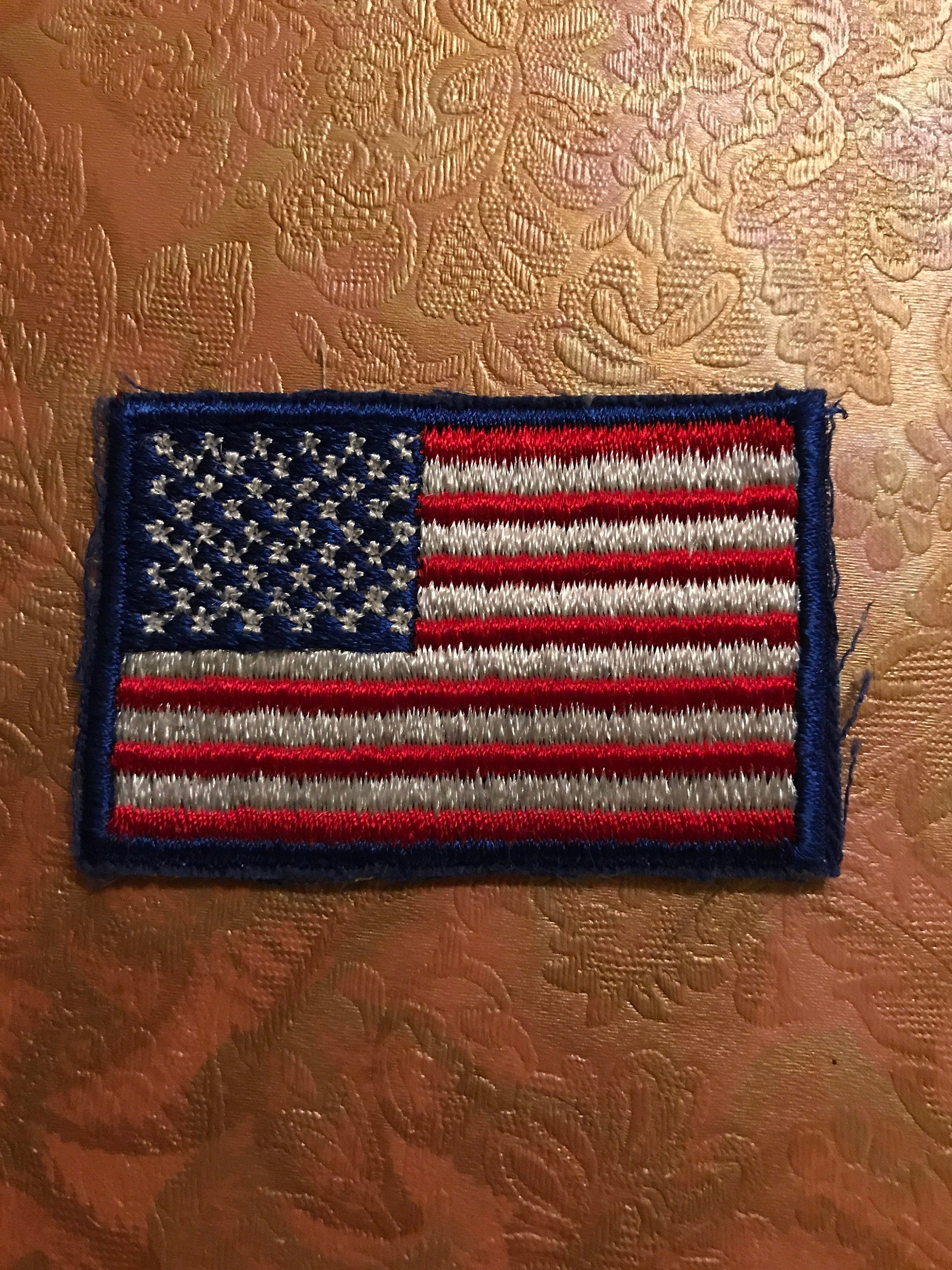Vintage USA Flag Patch. United States Flag Patch. Small USA Flag Patch.