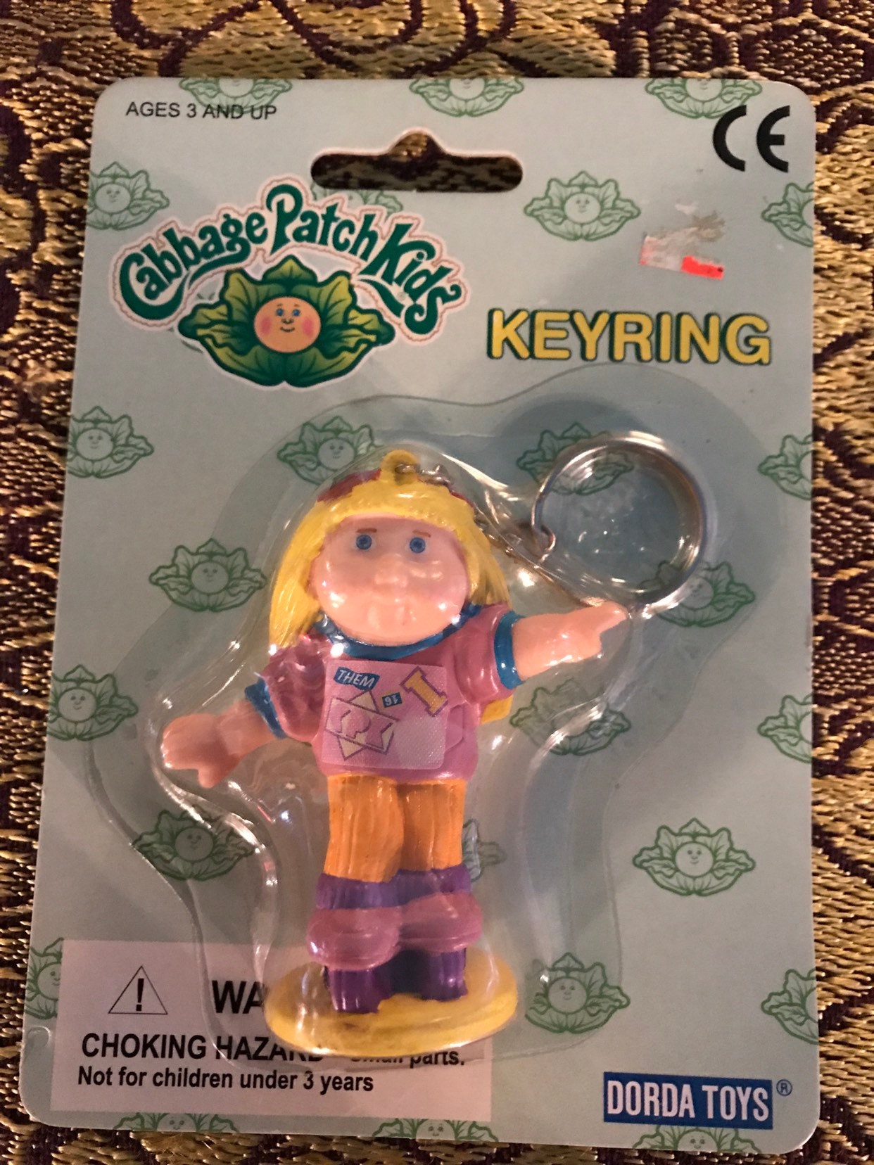 Vintage Cabbage Patch Kids Keyring. Cabbage Patch Kids. Vintage Keyring