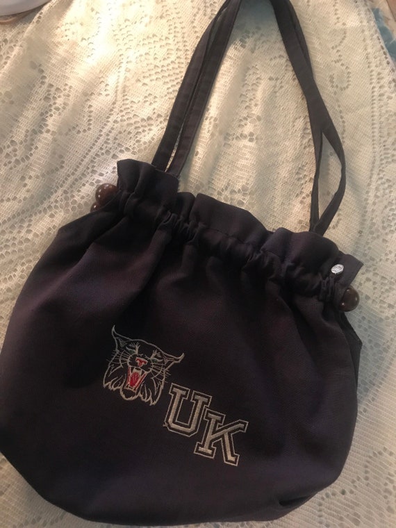 Vintage UK Wildcats Purse. Vintage University of Kentucky Wildcats Cloth Purse. FS Originals UK Wildcats Purse.