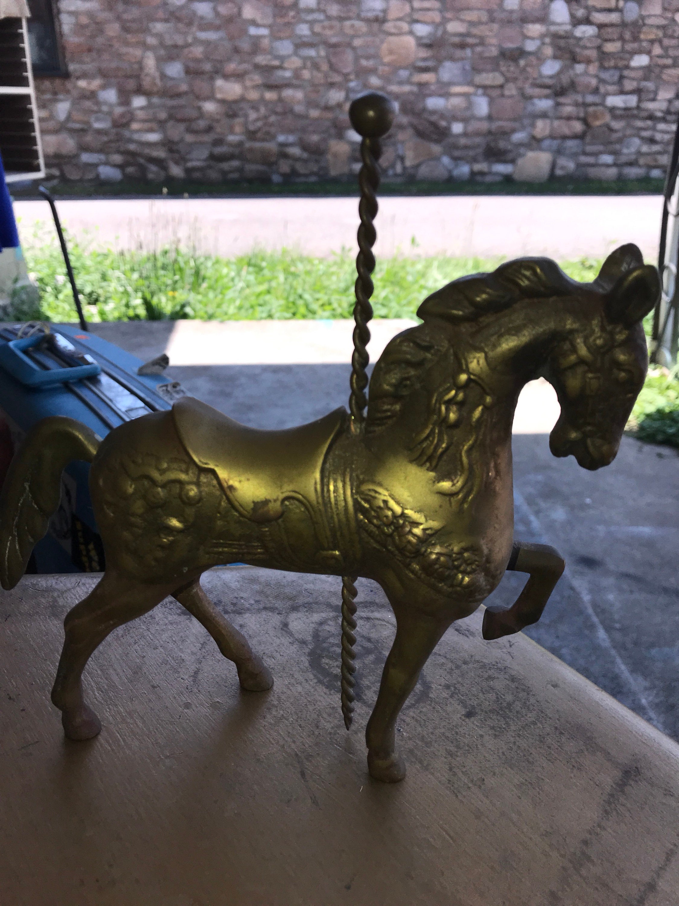 Vintage Brass Horse. Vintage Brass Carousal Horse. Brass. Vintage Brass
