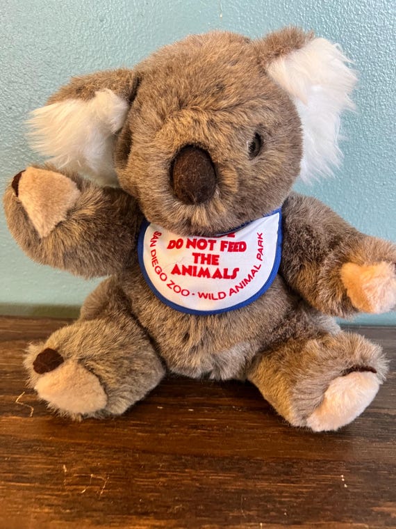 Vintage San Diego Zoo Koala Bear, Stuffed Collectible - Etsy