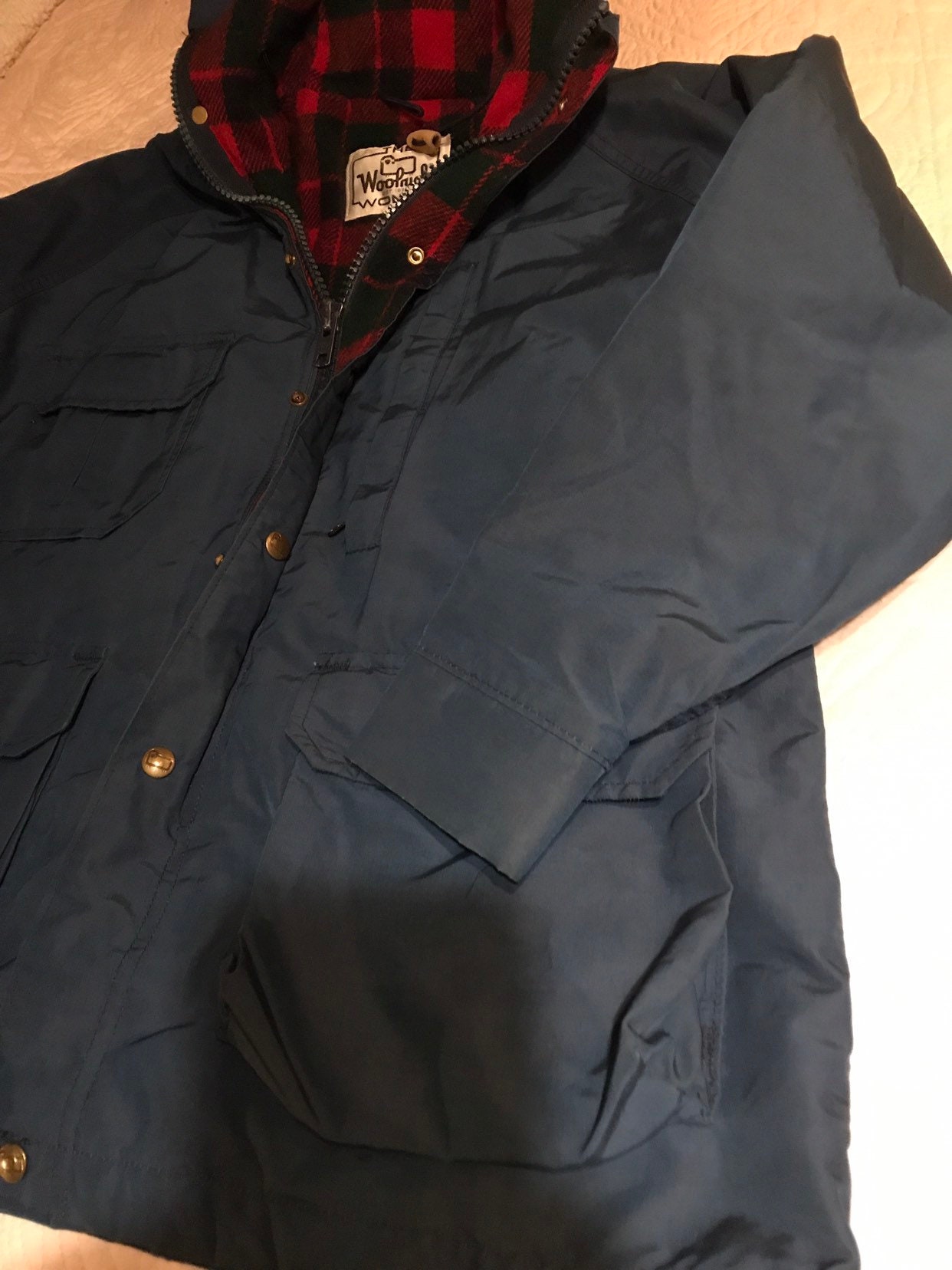 Vintage Woolrich Jacket. Woolrich Womens Winter Coat. Woolrich Plaid