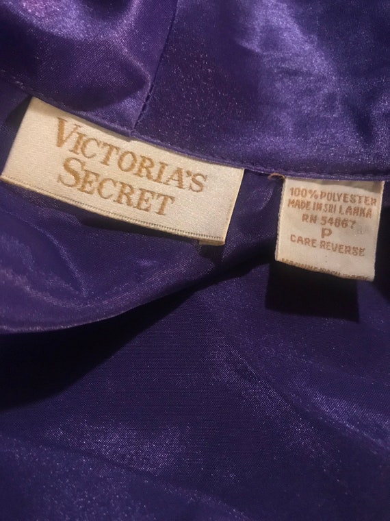 Vintage Victorias Secret Pajamas. 1990's Purple Satin Victorias