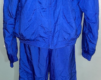 Vintage 1990’s Blue Kentucky Windbreaker Track Suit, Size Medium